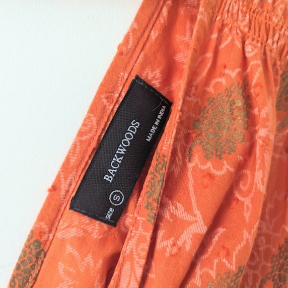 Backwoods 100% Cotton V-Neck Sleevless Tie Waist Cotton Sun Dress - Picture 3 of 15